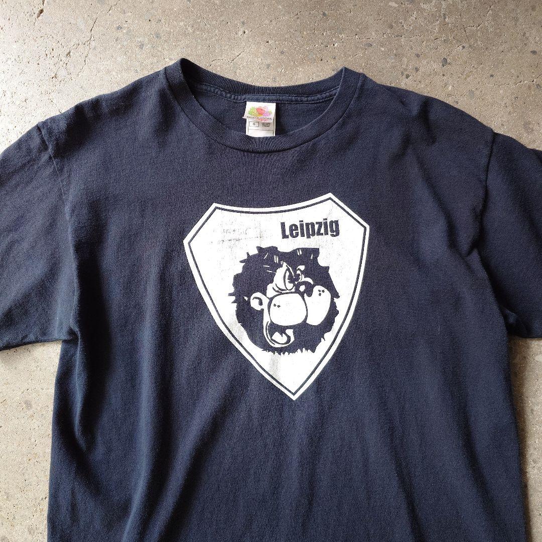 Used print tee fade black logo L