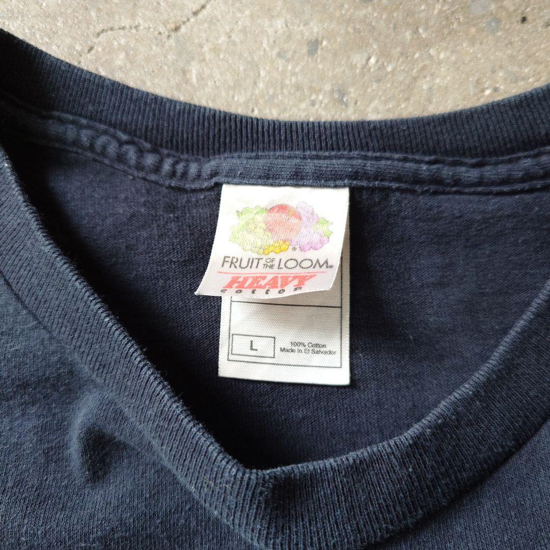 Used print tee fade black logo L