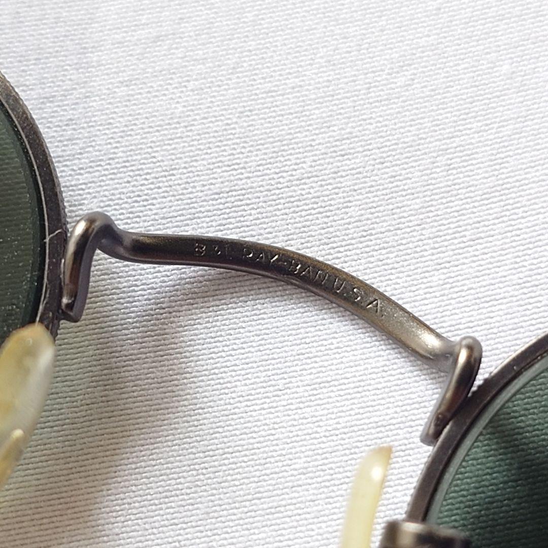 Rayban B&L USA metal round flame sunglasses