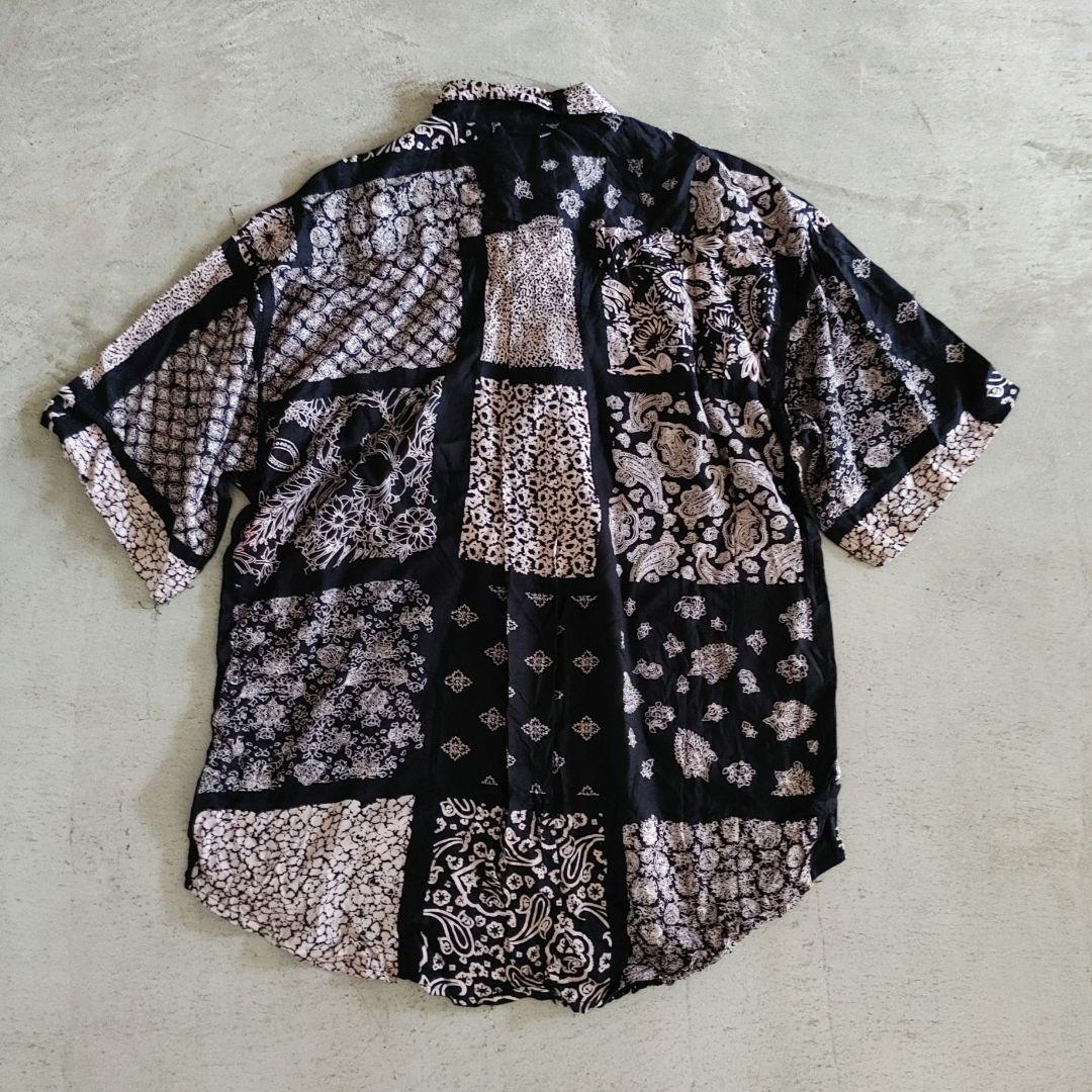GOOUCH グーチ デッドストック シルクシャツ バンダナ 柄シャツ