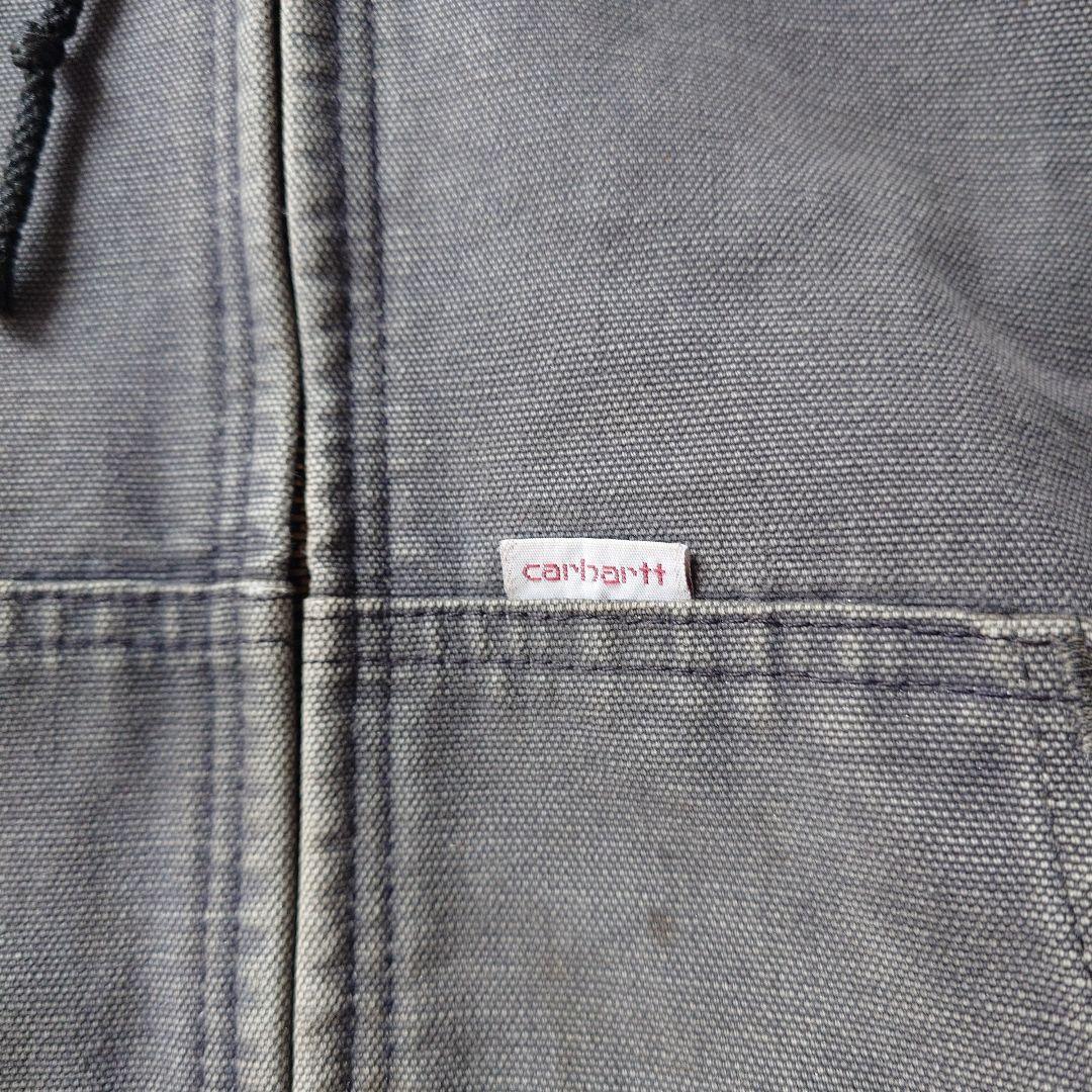 80s CARHARTT active zip up jacket black M