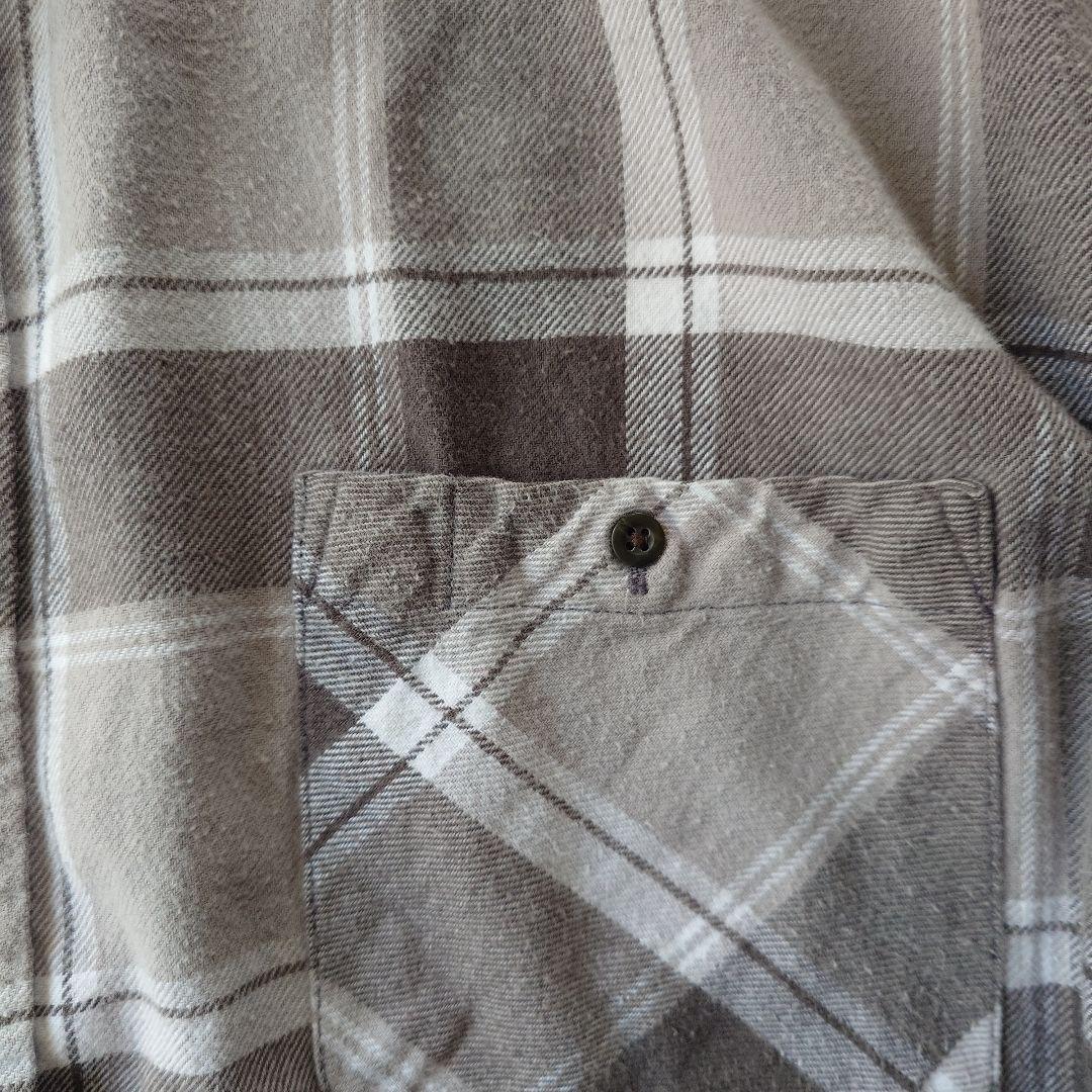 BIGMAC 90s block check shirts grey XL