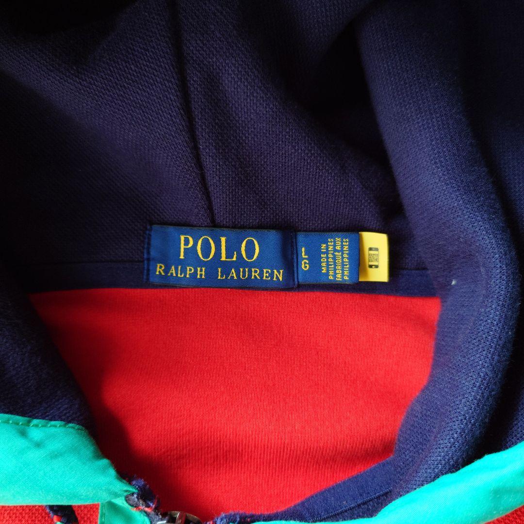 poloralphlauren multi color pullover sweat L
