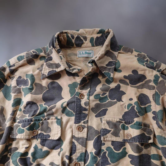 80s LLBEAN duck camo flannel shirts