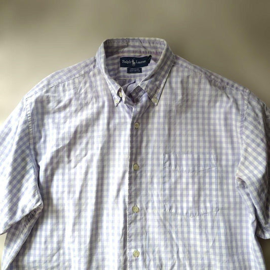 poloralphalauren 90s GREGGOR chech box shirts M