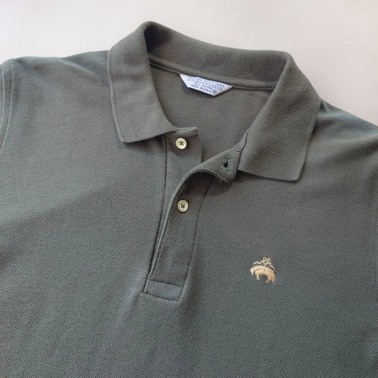 Brooksbrothers golden fleece polo green M made in USA