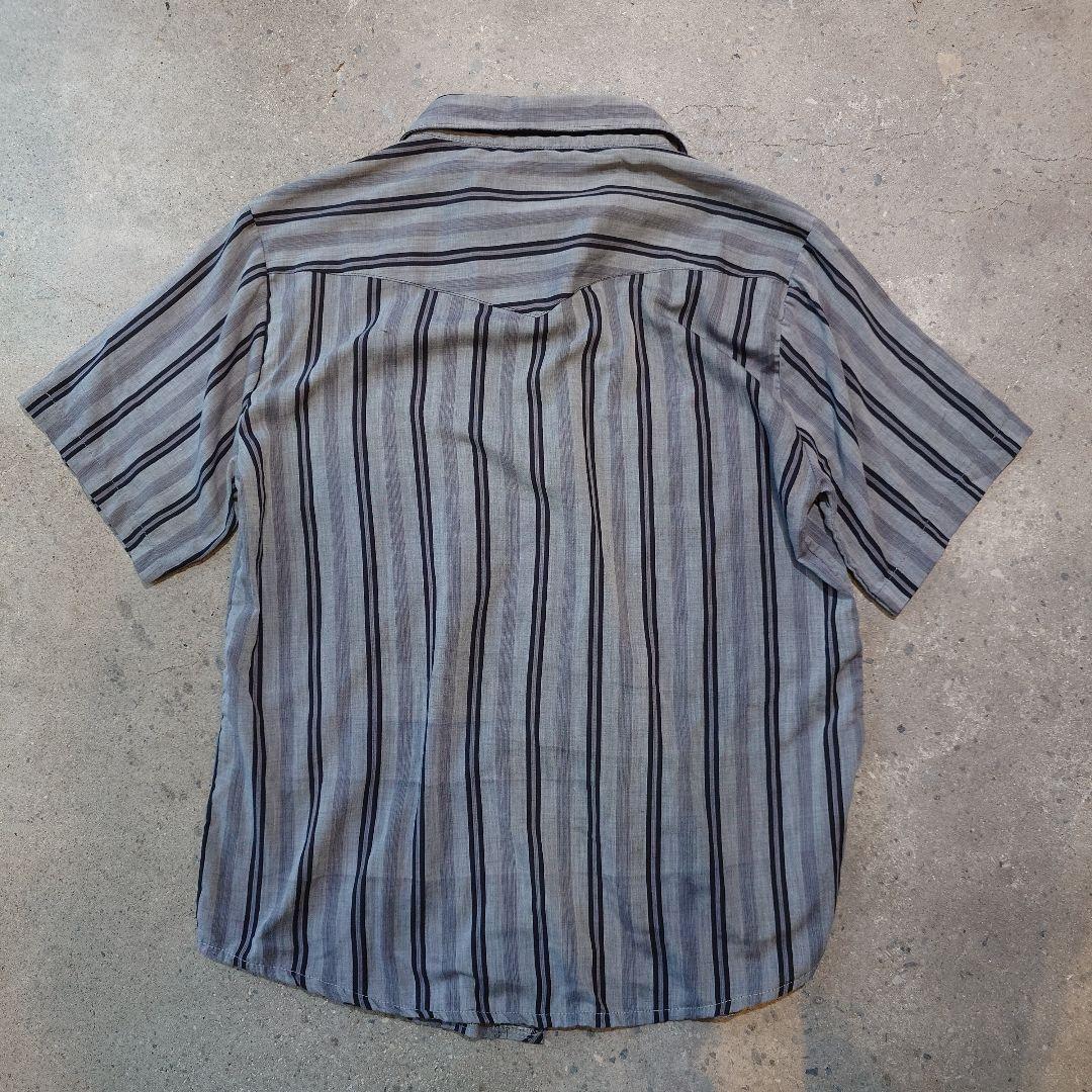 old WRANGLER stripe western shirts L