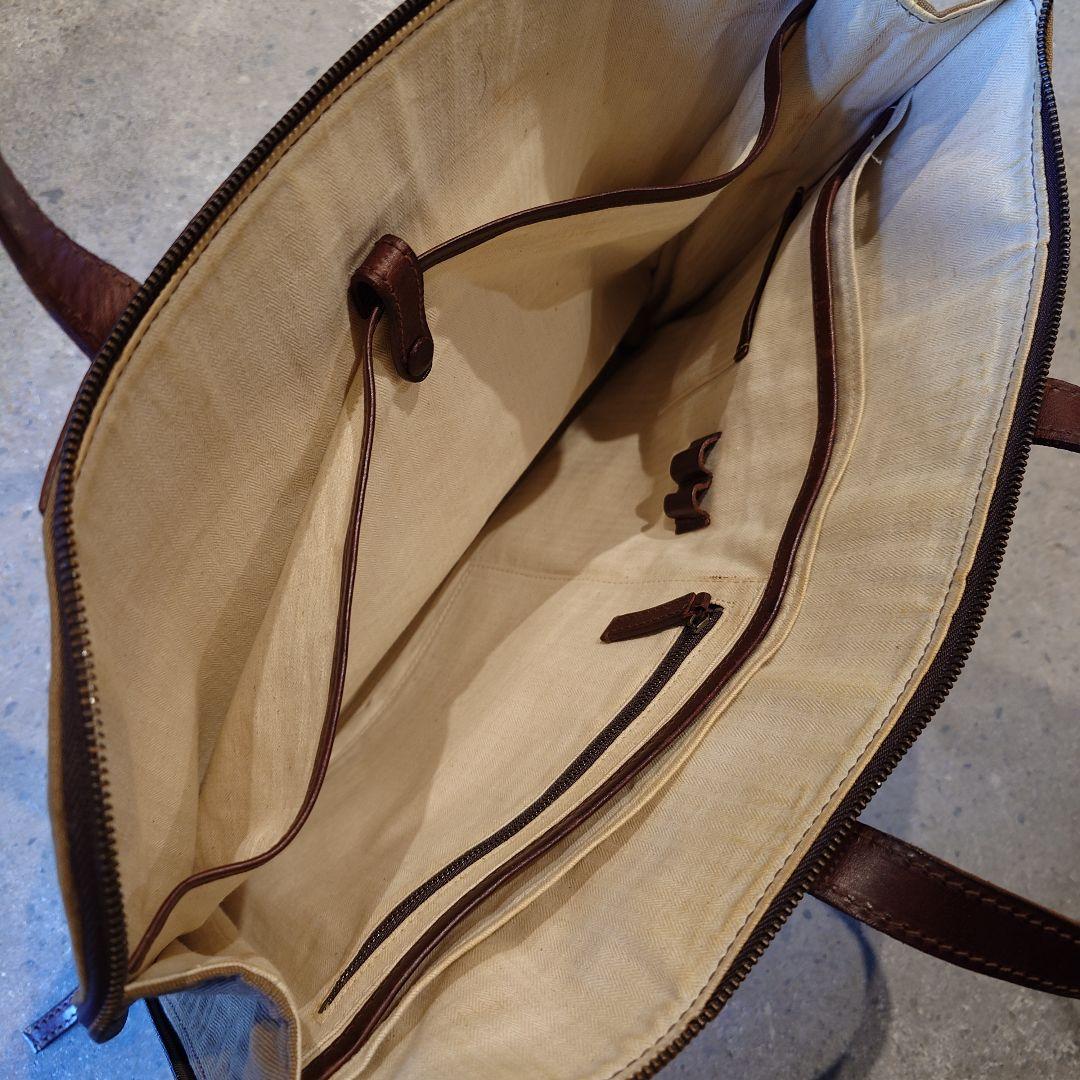 genten canvad\s business bag ゲンテン キャンバスレザー ビジネスバッグ