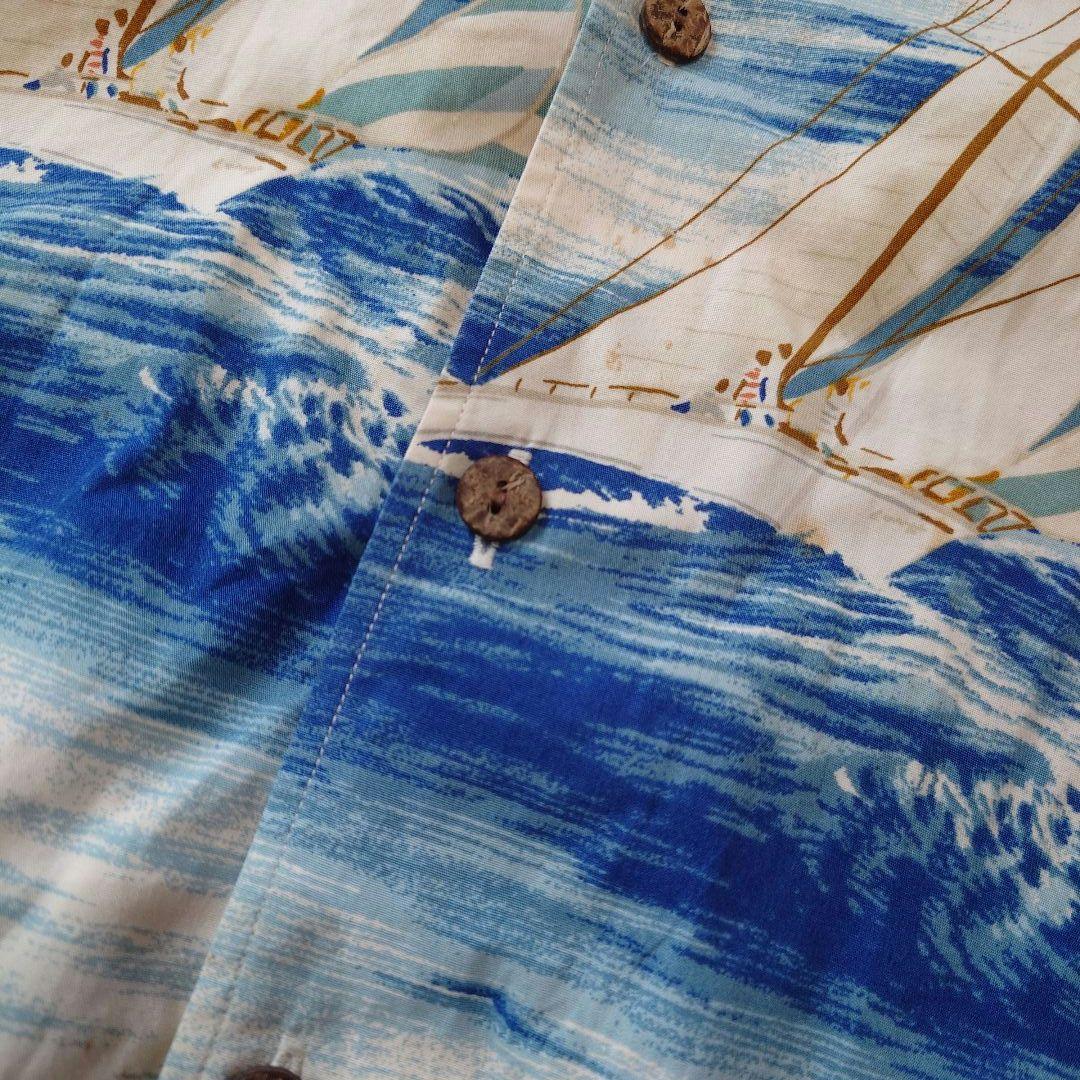 90s polo cotton ALOHA sailer print XL