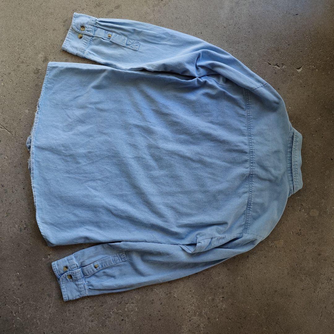 carhartt denim work shirts カーハート デニム ワンポイント ロゴシャツ