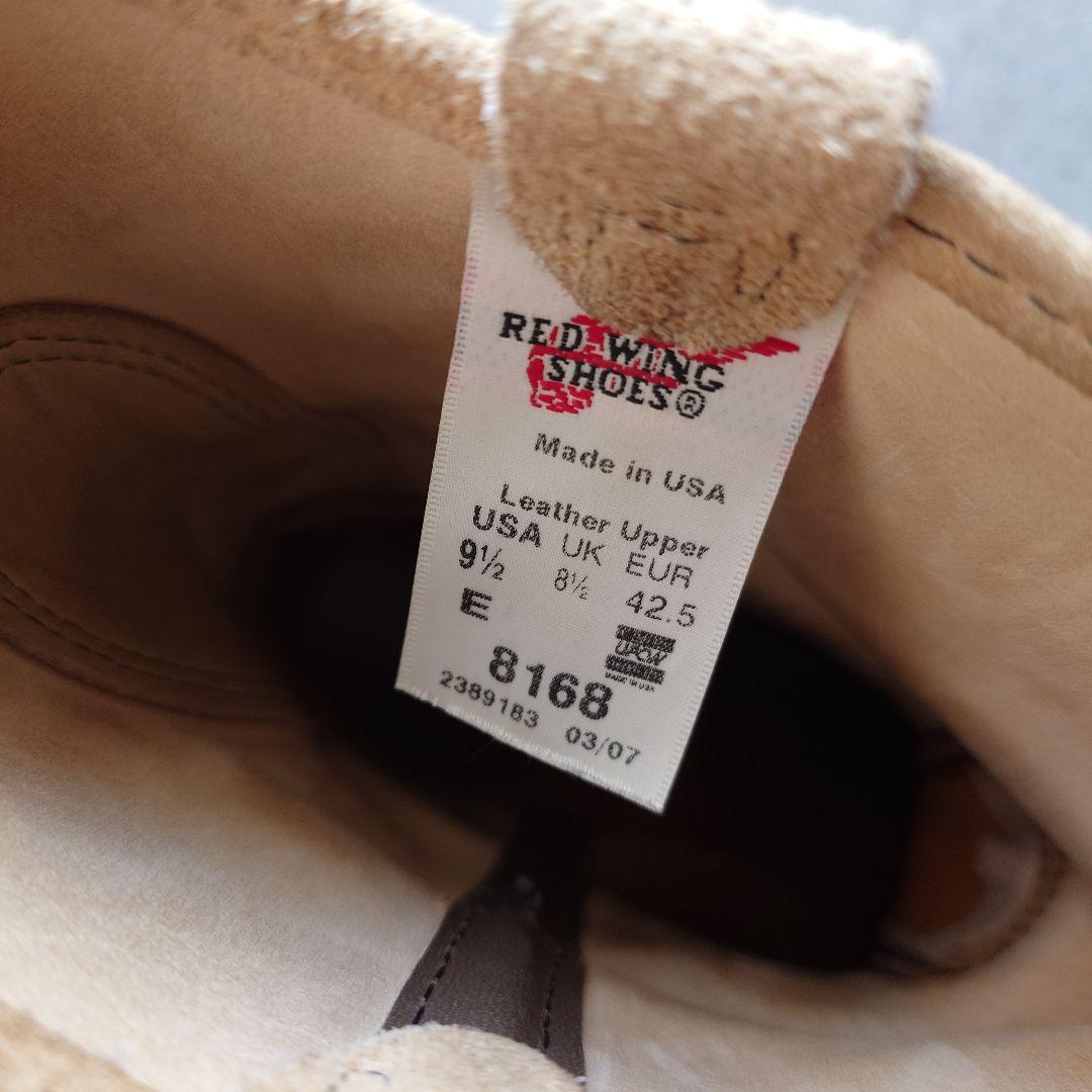 REDWING 8168 suede pecos boots 91/2 U
