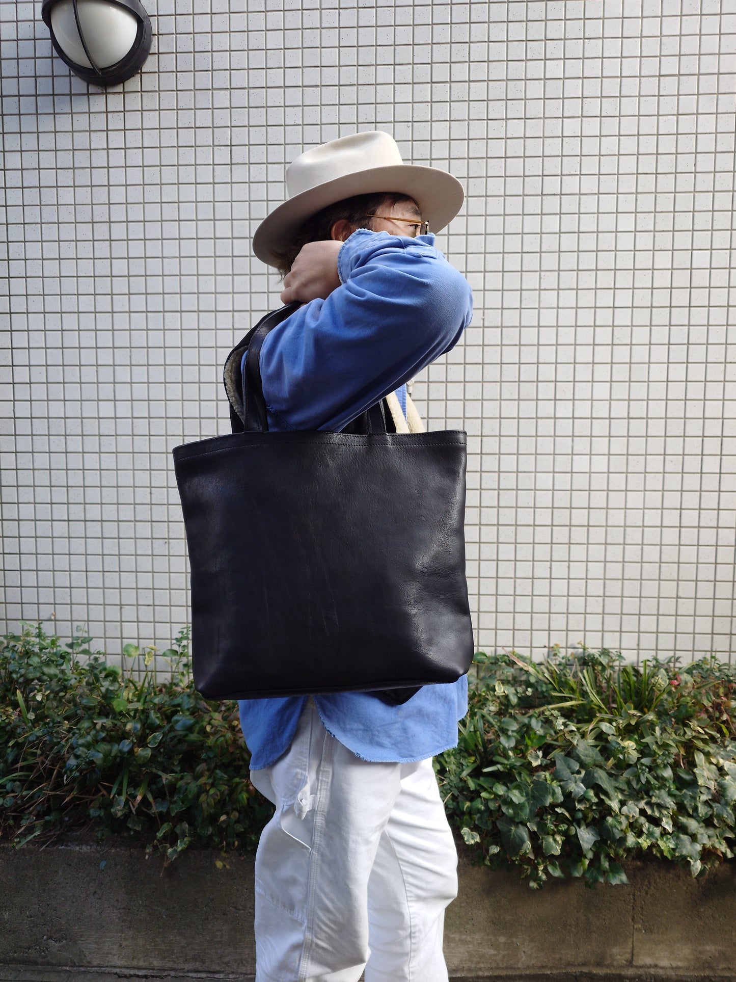 ALLTHAT Leather tote bag BLACK made in JAPAN 栃木レザー