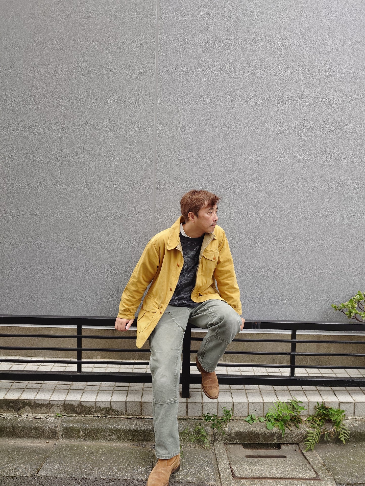 80s OLD Bananarepublic hunthing jacket S