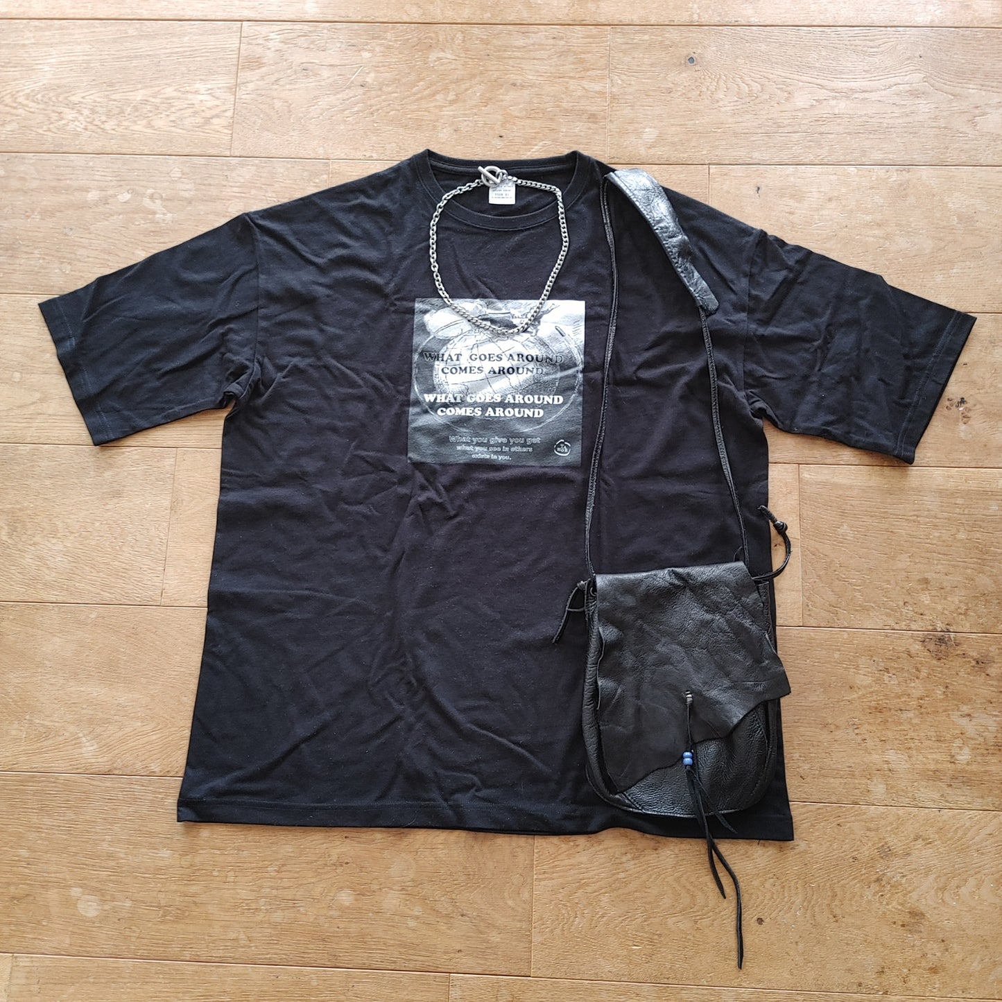 TAHOE Whats goes around ユニセックス ビッグシルエット Tシャツ