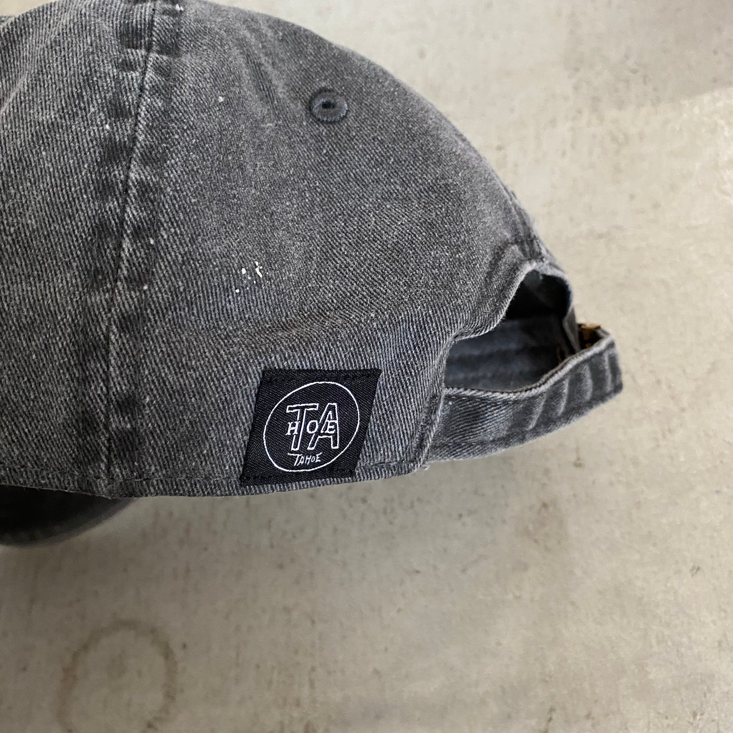 TAHOE Original Garment Dye LOGO Cap BLK/ORG