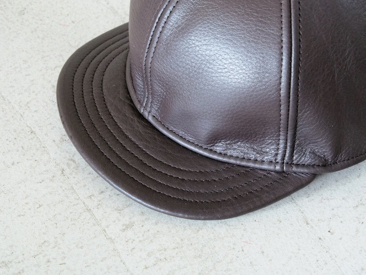 TAHOE×NEWYORK HAT ニューヨークハット 別注 レザーキャップ ベースボールキャップ BB CAP ショートブリム フリップキャップ