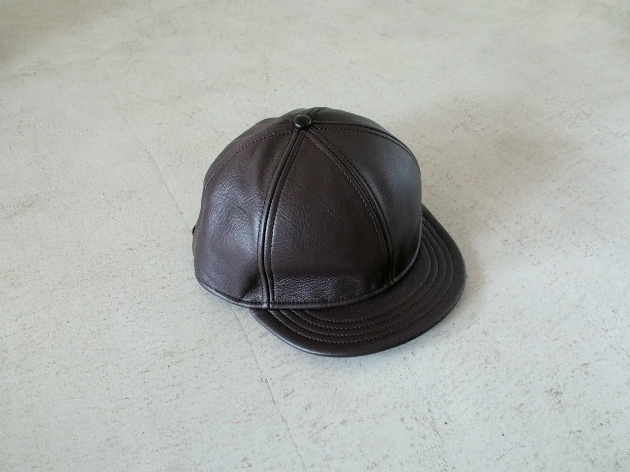 TAHOE×NEWYORK HAT ニューヨークハット 別注 レザーキャップ ベースボールキャップ BB CAP ショートブリム フリップキャップ