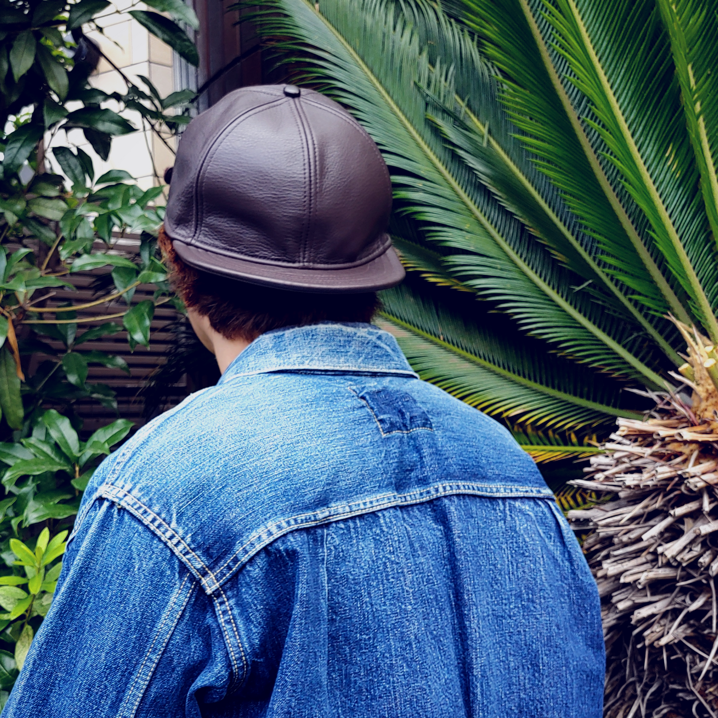 TAHOE×NEWYORK HAT ニューヨークハット 別注 レザーキャップ ベースボールキャップ BB CAP ショートブリム フリップキャップ