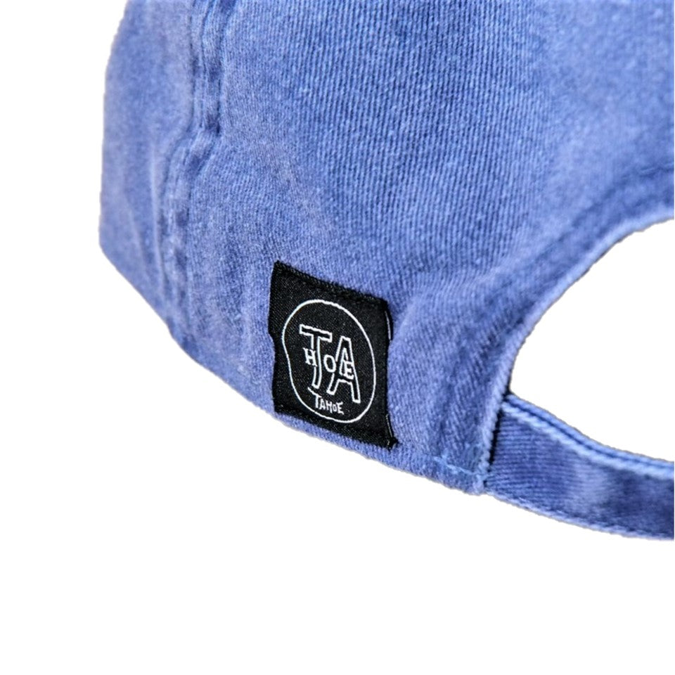 TAHOE Garment dye LOGO CAP Blue