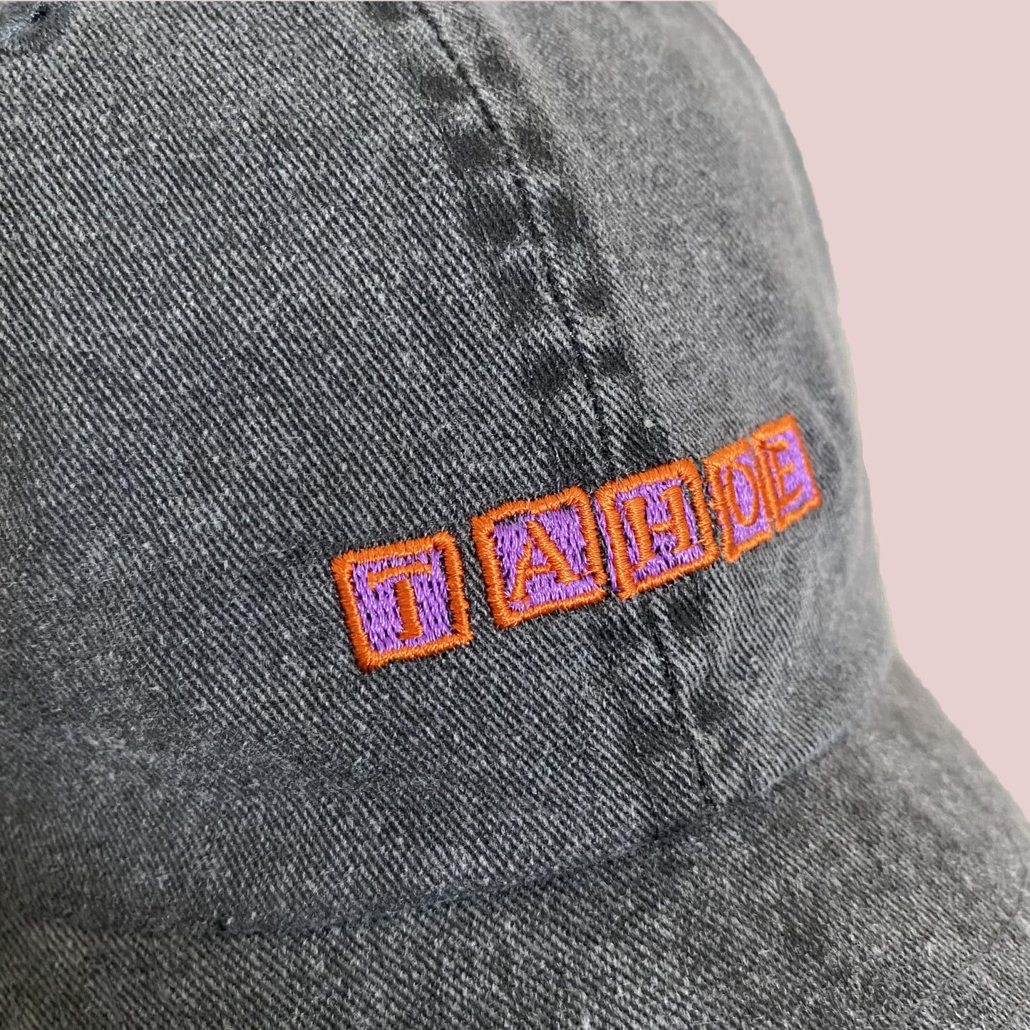 TAHOE Original Garment Dye LOGO Cap BLK/ORG