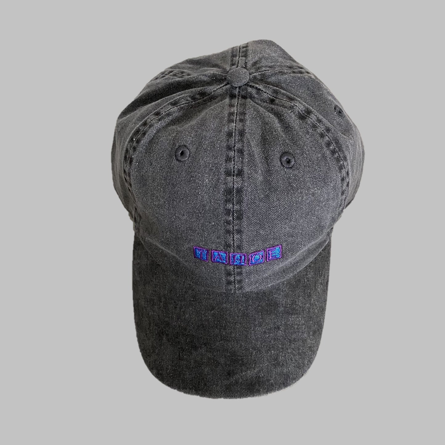 TAHOE Original Garment dye LOGO Cap BLK/BLUE