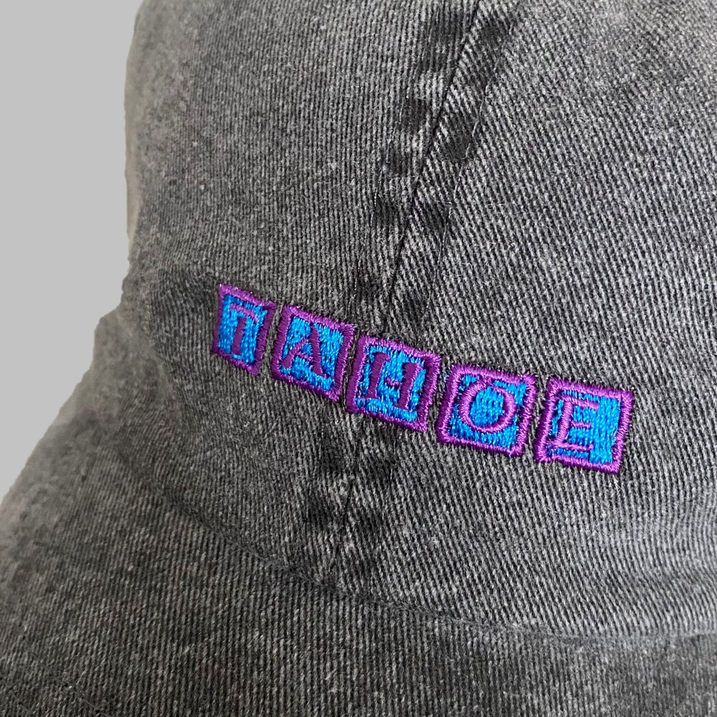 TAHOE Original Garment dye LOGO Cap BLK/BLUE