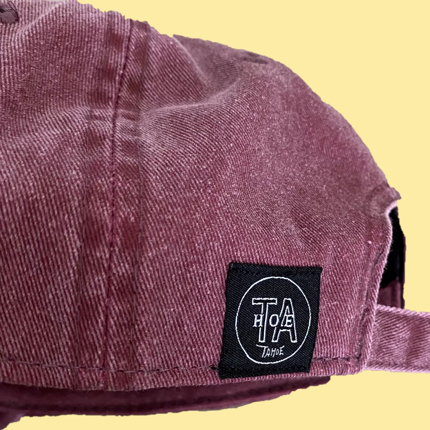 TAHOE Original Garment dye LOGO Cap RED