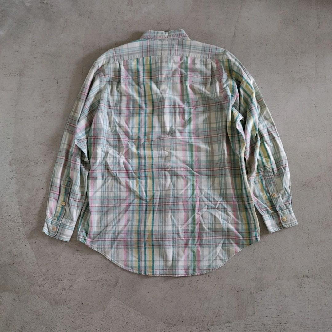 polo ralphlauren maddras shirts M ポロラルフローレン マドラスチェックシャツ