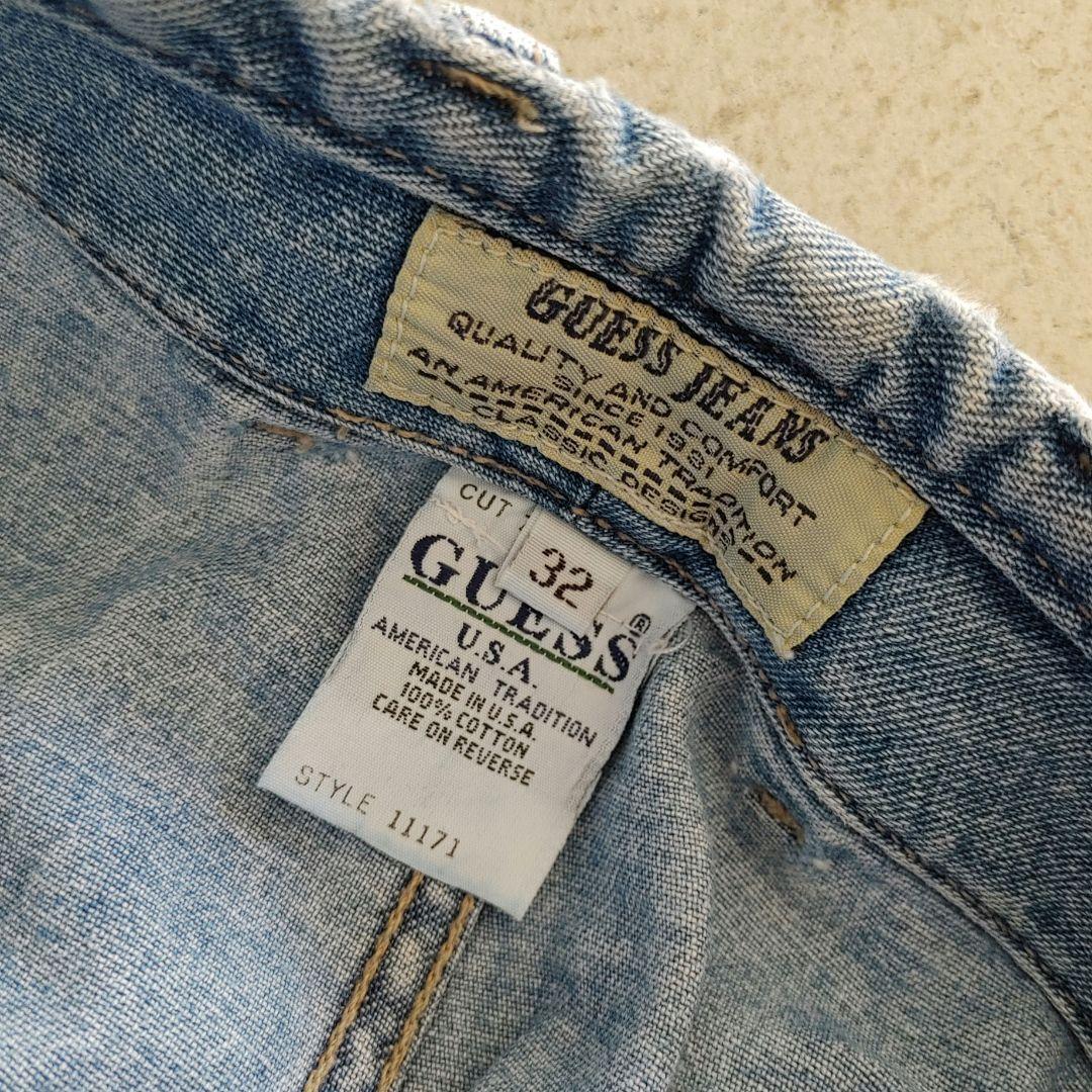 GUESS ゲス 90年代 メンズバギージーンズ アメリカ製 W32