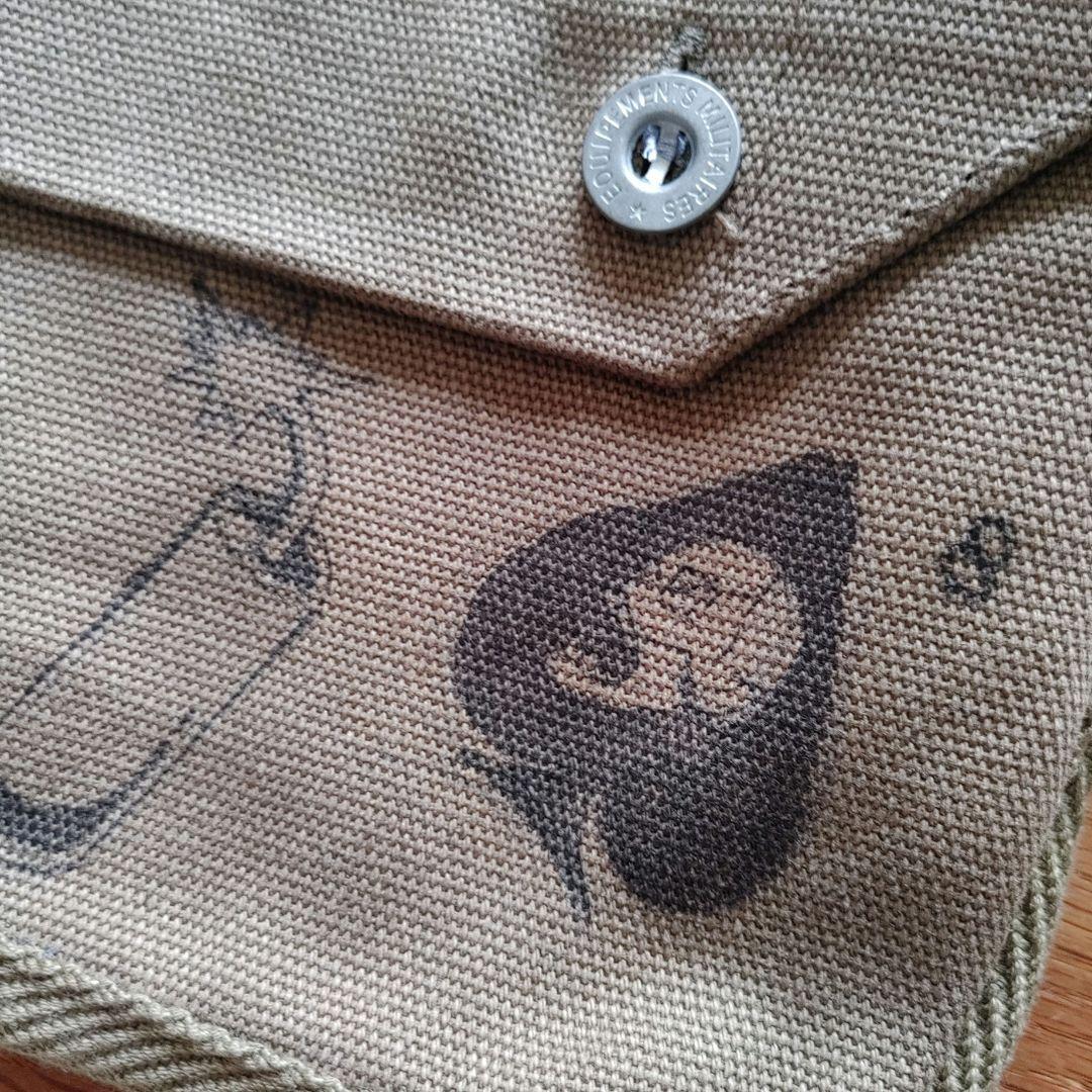 M38 フランス軍 Bread Bag Handdrawing ブレットバッグ ハンドドローイング