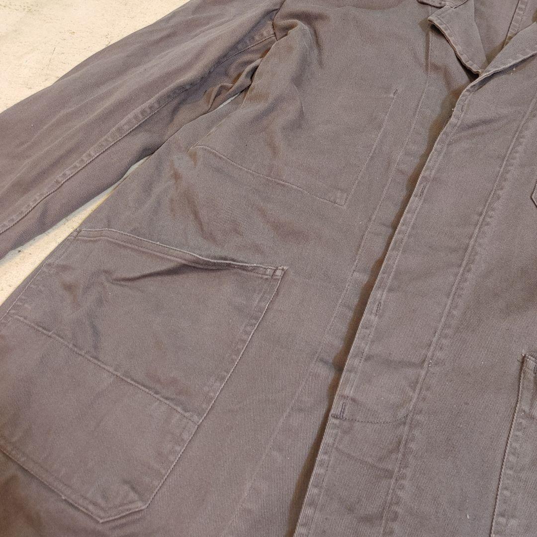 used euro long work coat L 古着 ユーロワークコート カバーオール L相当