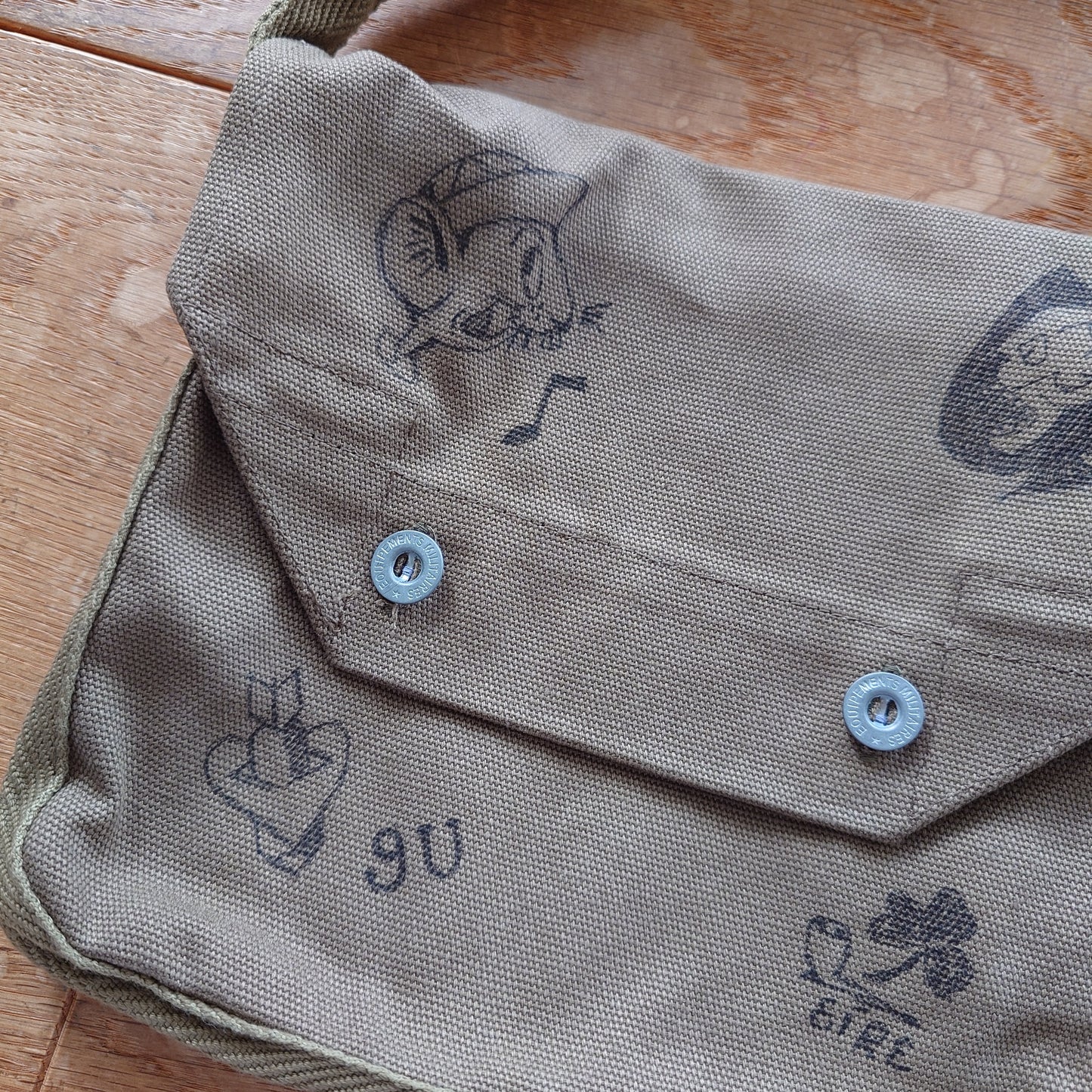 M38 French Breadbag Hand Drawing