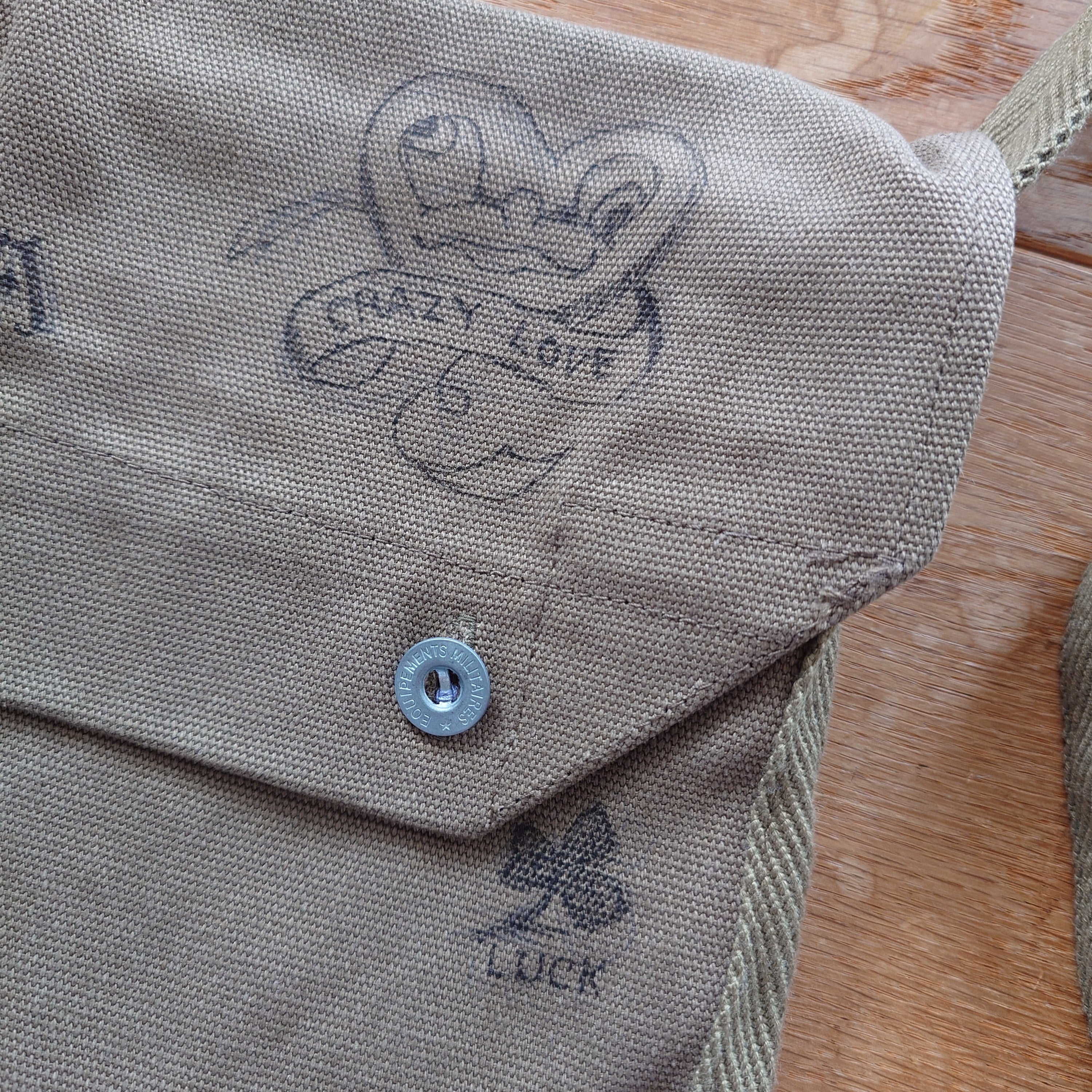 M38 French Breadbag Hand Drawing