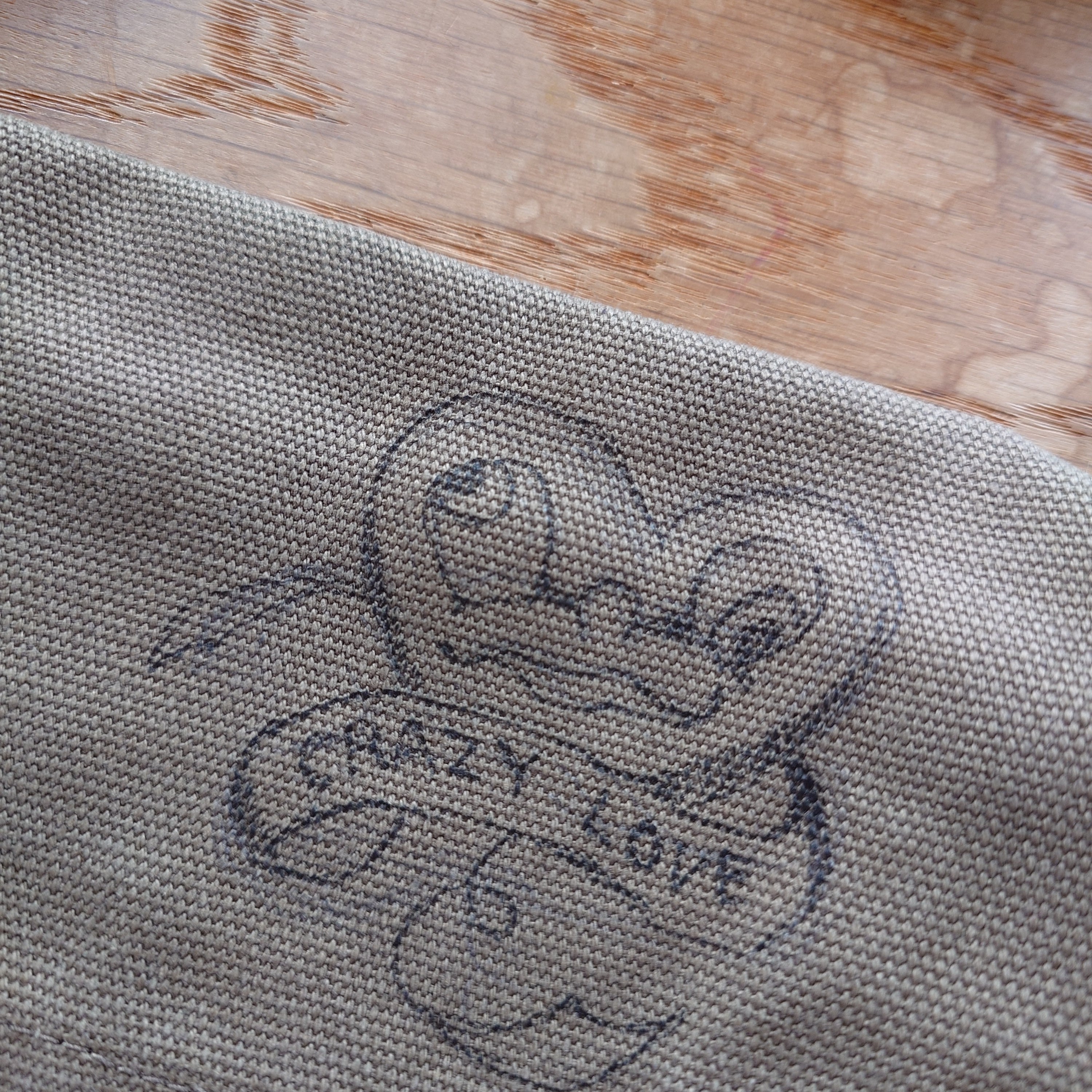 M38 French Breadbag Hand Drawing