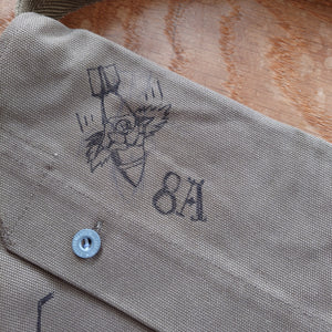 M38 French bread shoulder bag Hand drawing