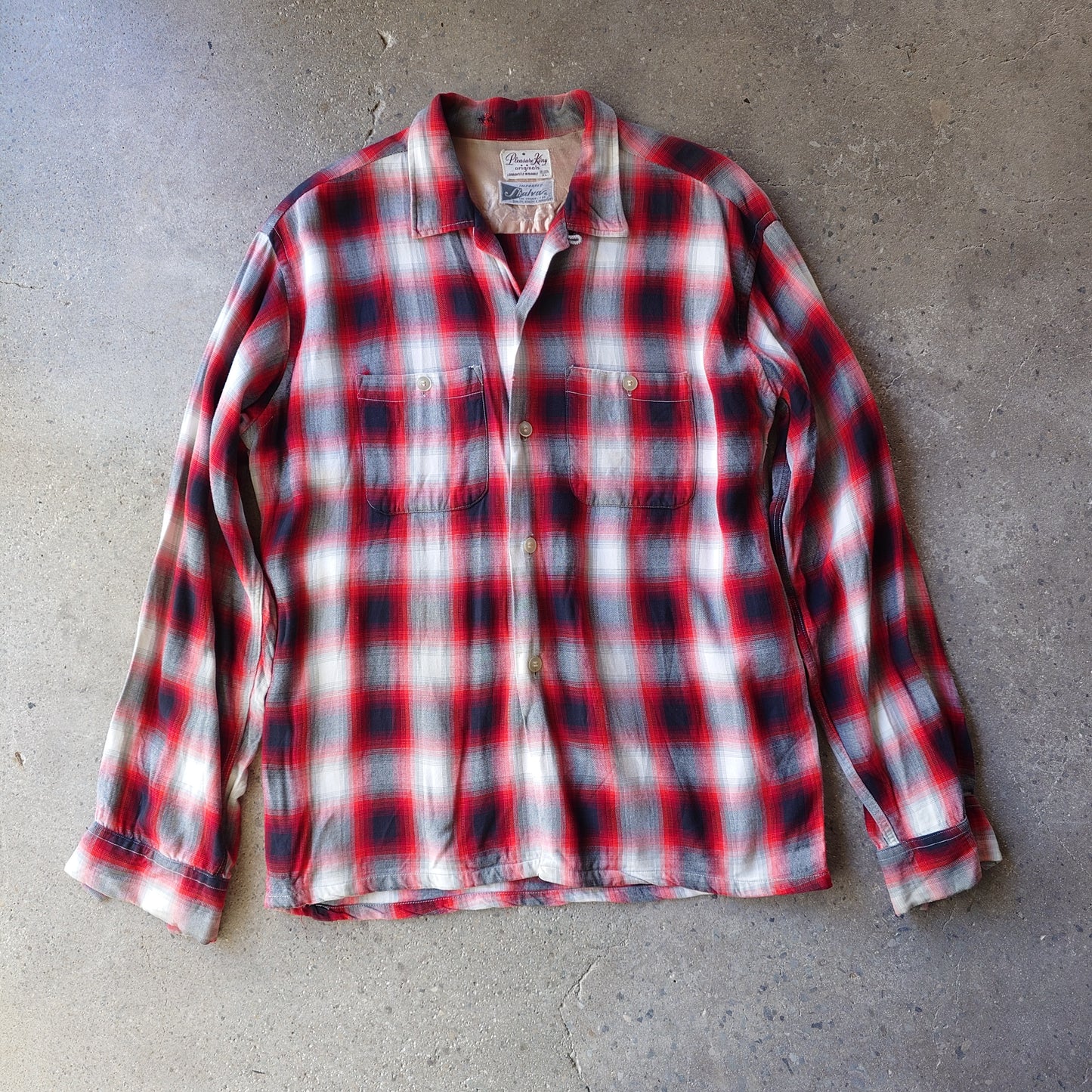 50's ombre rayon shirts 17-17 1/2