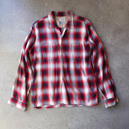 50's ombre rayon shirts 17-17 1/2