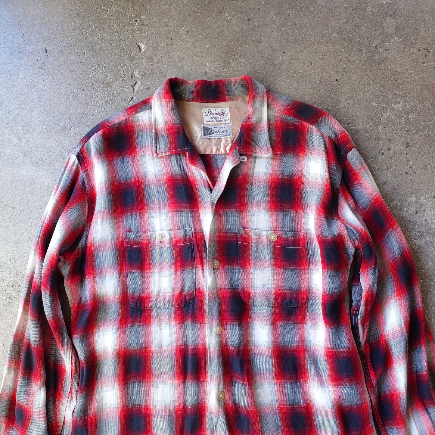 50's ombre rayon shirts 17-17 1/2