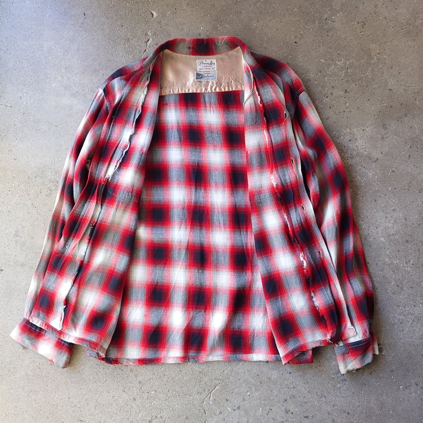 50's ombre rayon shirts 17-17 1/2