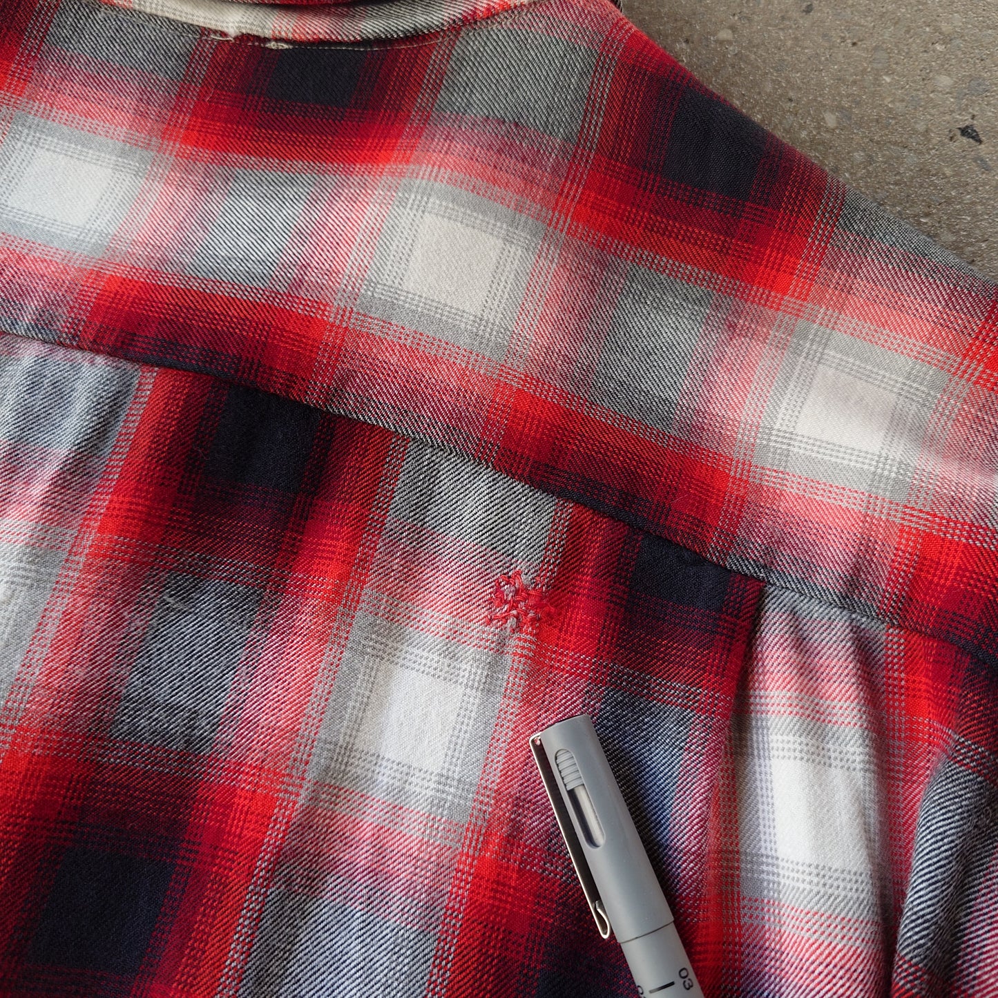 50's ombre rayon shirts 17-17 1/2