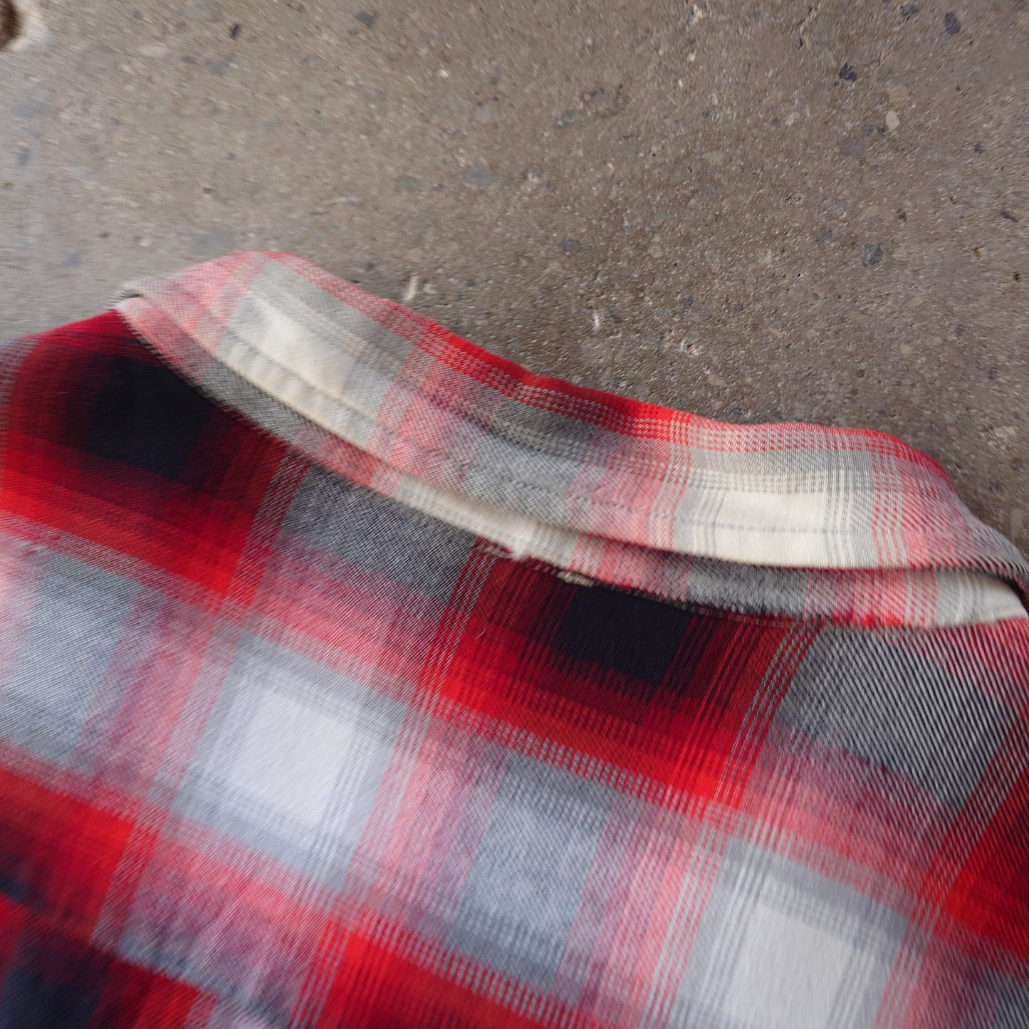 50's ombre rayon shirts 17-17 1/2