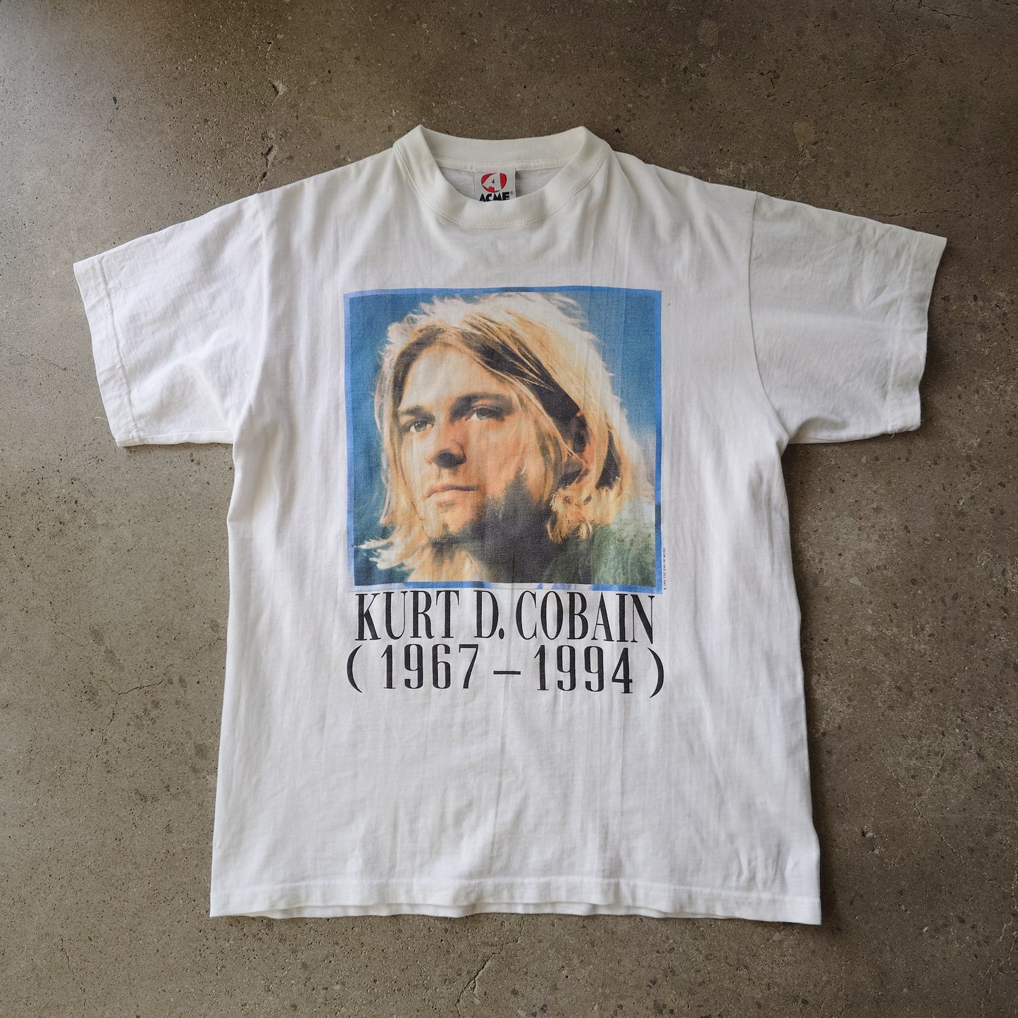 90s original NIRVAN KURT COBAIN 追悼Tee ACME M　1995年