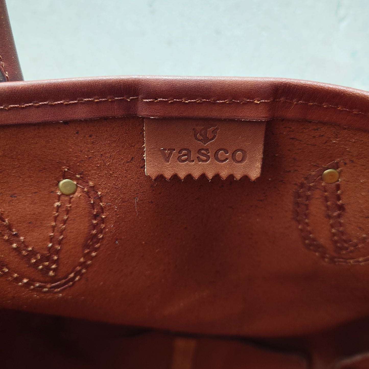 VASCO LEATHER OLD TOTE BAG-LARGE ヴァスコ　レザートートバッグ