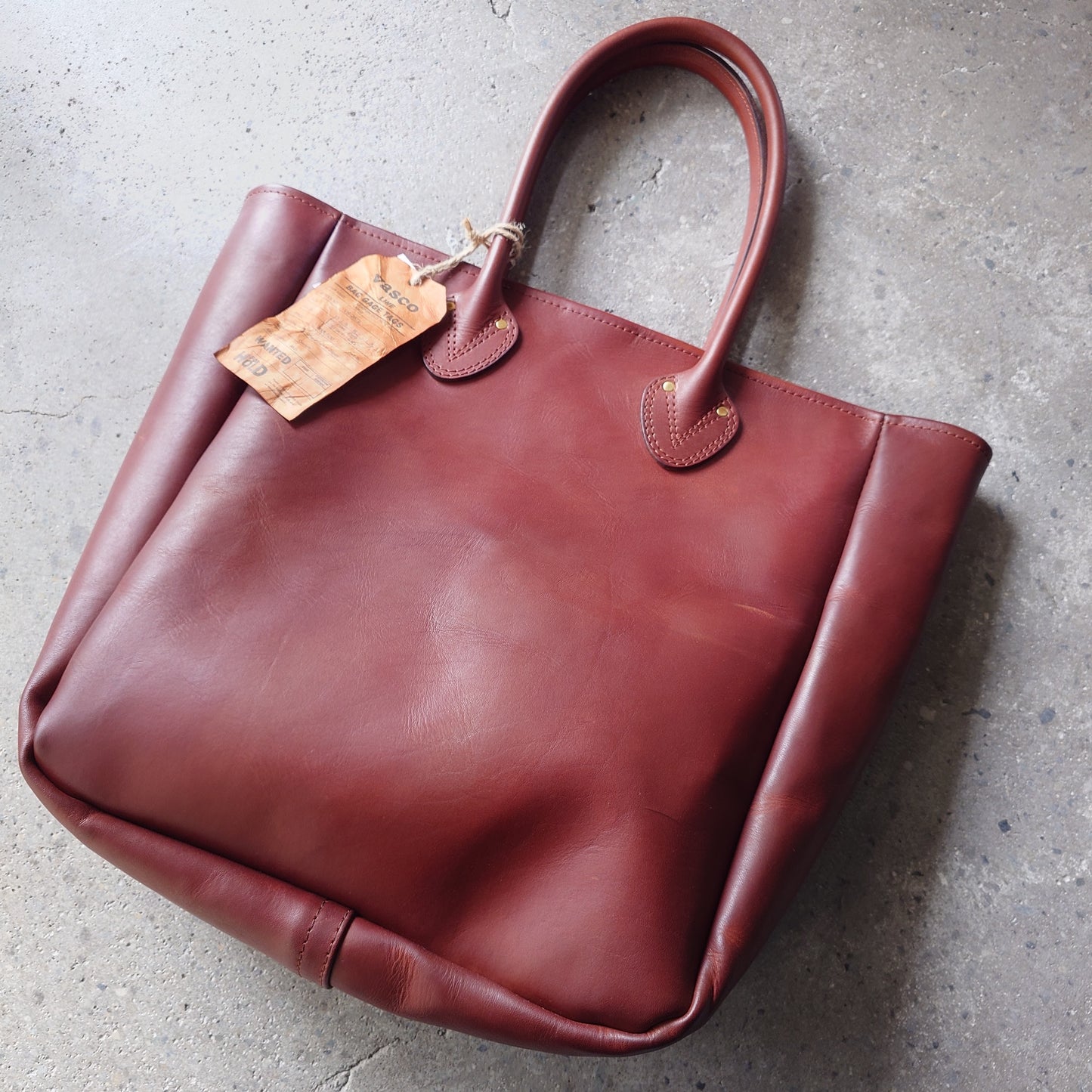 VASCO LEATHER OLD TOTE BAG-MIDIUM　ヴァスコ　レザートートバッグ