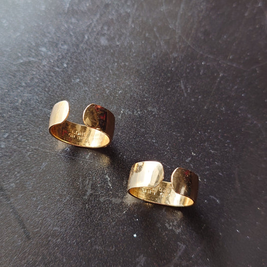 CLOSER RING 2pieces gold brass