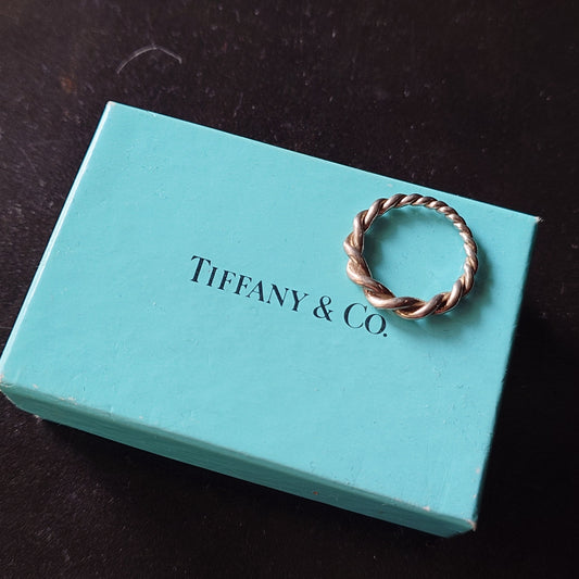 Tiffany silver twist ring #14