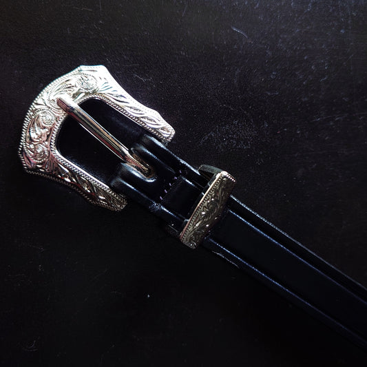 TORY LEATHER WESTERN BELT 2244 Made in USA トリーレザーナローベルト　ウエスタン　ブライドルレザー