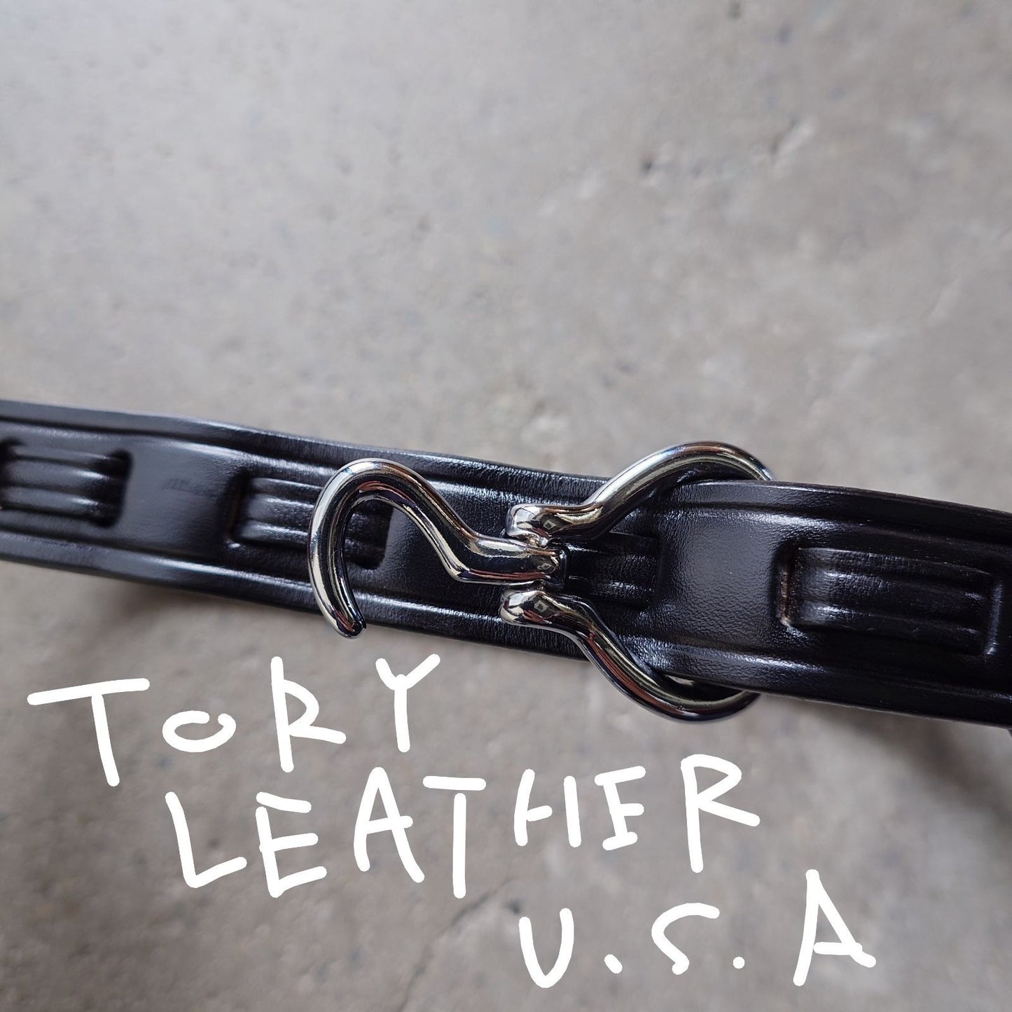 TORY LEATHER FOOK BELT 2670 Made in USA  トリーレザーベルト　フックベルト