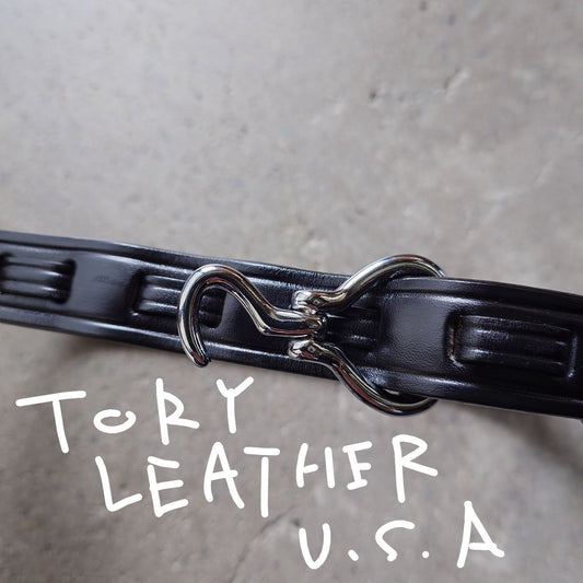 TORY LEATHER FOOK BELT 2670 Made in USA  トリーレザーベルト　フックベルト