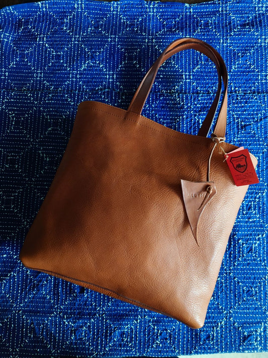 ALLTHAT leather tote bag CAMEL 栃木レザー
